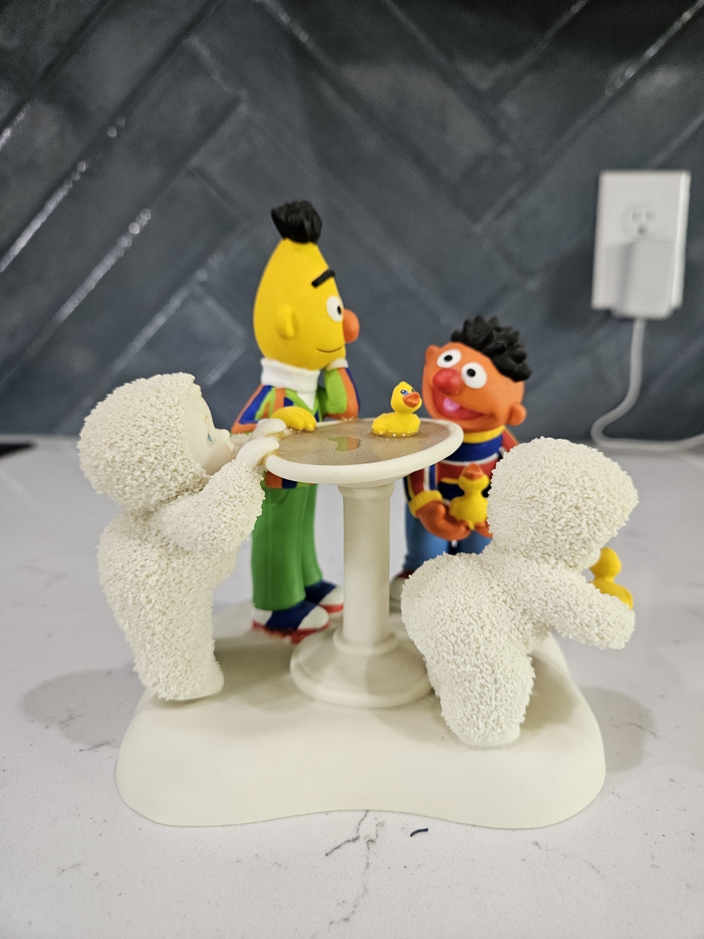 Vintage Department 56 Snowbabies "Rubber Duckie, Have Some Fun"